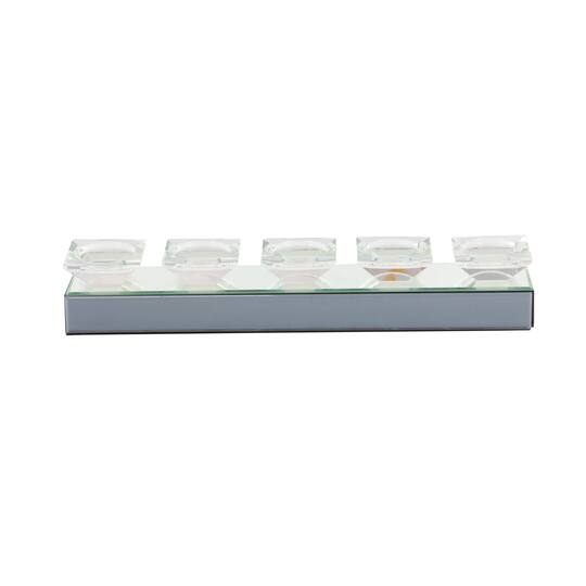 24" Clear Mirror Glam Candlestick Holder